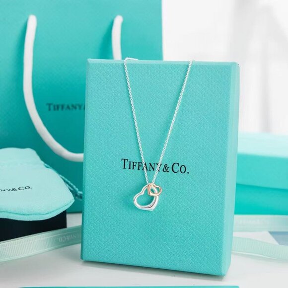 Tiffany & Co. Elsa Peretti Silver Open Heart Necklace - Picture 1 of 5